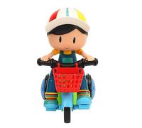 Generic Giocattolo Triciclo Elettrico per Bambini Ruote Universali Illuminazione Fredda Materiale Plastico Robusto per la Ricreazione