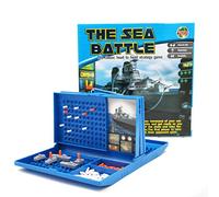 Generic Gioco da Tavolo da Battaglia Gioco di Strategia per Bambini con Sottomarino di Scacchi e Pezzi Colorati per il Divertimento in Famiglia e lo Sviluppo Dell'intelligence per (Blu)