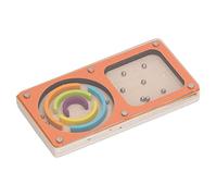 Generic Gioco di Flipper Portatile per Bambini Il Labirinto Educativo in Legno Colorato Migliora la Coordinazione Occhio-mano e le capacità Motorie per Baby Shower o Feste di Compleanno, Materiale (S)