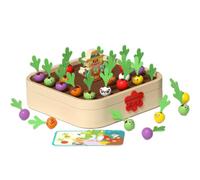 Generic Gioco di Logica per Bambini Gioco da Tavolo Educativo Gioco Memoria Bambini Puzzle Gioco Manuale in Legno con Pezzi a Carota Favorisce Attenzione E