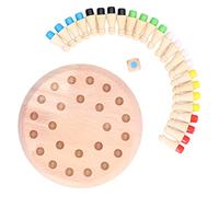 Generic Gioco di Scacchi con Fiammifero in Legno, Divertente Gioco Educativo a Blocchi per Bambini 3+, Promuove lo Sviluppo Cognitivo, Materiale di Alta qualità, per i Bambini Piccoli, 24 Pezzi degli