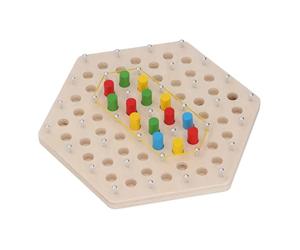 Generic Gioco Educativo con Picchetti da Tavolo in Legno per L'apprendimento Precoce del Pensiero Logico Che Rafforza la Relazione Genitore-figlio Include 84 Accessori