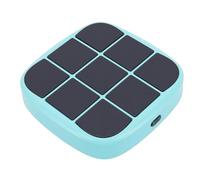 Generic Gioco Elettronico Portatile con dei Piedi Giochi di Memoria Puzzle Portatili 4 in 1 per Viaggiatori in Famiglia Materiale ABS (Ciano)