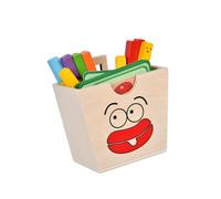 Generic Gioco Impilabile in Legno per Il Riconoscimento Delle Forme Del Cibo E Il Coinvolgimento Della Famiglia, Patatine, Taglia unica