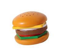 Generic Gioco Impilabile in Legno per Il Riconoscimento Delle Forme Del Cibo E Il Coinvolgimento Della Famiglia, Hamburger, Taglia unica
