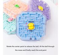 Generic Gioco Puzzle Labirinto a gravità da Scrivania Trasparente per Ore di Divertimento e Riduzione dello Stress, Viola/Blu/Arancio/Verde, 4 Pezzi, Scena applicabile: Tutti