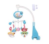 Generic Giostrina per Lettino con Funzioni Musicali e Proiettore di Stelle per Neonati - 400 Melodie con Telecomando (BLUE)