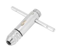 Generic Giramaschi a Cricchetto Ad Elevata Durezza per Set di Maschi e Matrici, Acciaio per Utensili M3 M8/M5 M12 Maniglia con Barra a T Giramaschi a Cricchetto per Spazi Ristretti (M3-M8)