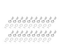 Generic Girare i Legami dei Pulsanti, Bloccare il Blocco Blocca Bloccare le Torri in Elementi Che Sono Facili da Installare 100pcs 20 Set per la Tenda per la Tenda per la per la per la