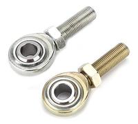 Generic Giunti estremità Stelo in Acciaio Inossidabile da 1/2 Pollice 1/2-20 Filettatura Sinistra Destra per Auto Moto, Collegamento Heim Pezzi per Barche ATV