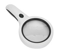 Generic Glass d'ingrandimento con Vetro Leggero e Ingranditore per Leggere la Luce Calda a Freddo, Ingrandire la Lente a Doppio Strato 18ED Lettura di Lettura di di