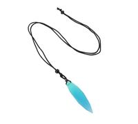 Generic Glow Nella Collana a Pendente Scuro Pengulle Irregolare Pengulle Accessori Smerigliati a Forma di Ciondolo a Pendente di Pendenza Luminosa (Lake Blue)