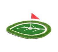 Generic Golf Putting Green Tappeto Allenamento Golf Galleggiante Bersaglio per Chipping E Pitching con Bicchiere in Acciaio Inox Superficie Erbosa Adatto per Piscina Cortile Casa Tempo Libero