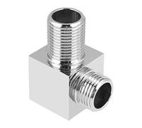 Generic Gomito di Uscita per Doccia a Mano Quadrato Elegante con Finitura Cromata per L'aggiornamento del Bagno con Struttura in Ottone e Connessione Filettata G1/2, Hardware per Montaggio a Parete