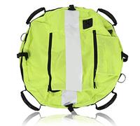 Generic Gonfiabile Apnea Giallo Fluorescente con Fondo in Rete, 3 Anelli a D in Acciaio Inossidabile, 4 Maniglie in Tpr, Camera D'Aria in Nylon 210D per Snorkeling, Pesca, Immersioni in Spiaggia