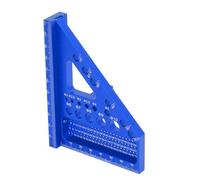 Generic Goniometro Quadrato per la Lavorazione del Legno Righello Triangolare Durevole per Mitra per Falegnami Strumento in Lega di Alluminio 1 Pezzo (BLUE)