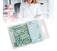 Generic Graffette Carine, Graffette in Ferro Portatili 70 Pezzi di Lunghezza 1,97 Pollici per la Biblioteca Scolastica (GREEN)