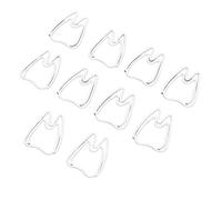 Generic Graffette per Carta a Forma di Dente Carino|Metallo Antiruggine|Leggero e Portatile per Ufficio Scolastico|100 Pezzi