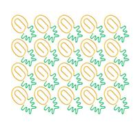 Generic Graffette per Carta a Forma di Frutta Clip di Classificazione Durevoli per Ufficio e Uso Domestico Spilla Leggera a 2 Colori per Segnalibri 20 Pezzi per Forniture Scolastiche e per Ufficio