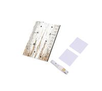 Generic Grafico Dell'altezza Righello in Legno per Misurare L'altezza dei Bambini, Divertente Decorazione da Parete per la Cameretta e la Sala Giochi, 4 Pezzi, 30x15 Cm (WHITE)