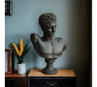 Generic Grande busto statua per decorazione domestica, mitologia greca dea statua moderna scultura moderna metà secolo, decorazione di lusso (nero)