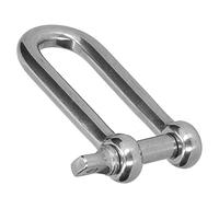 Generic Grillo Ad Anello a D Resistente Alla Corrosione Connettore per Fune con Grande Portante per Porti Petroliferi 10 Pezzi (10 pezziM4)