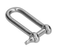 Generic Grillo Ad Anello a D Resistente Alla Corrosione Connettore per Fune con Grande Portante per Porti Petroliferi 10 Pezzi (10 pezzi M5)