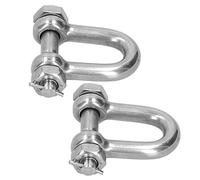 Generic Grillo di Ancoraggio con Anello a D, Perno a Vite in Acciaio Inossidabile 304 Resistente per la Sicurezza con capacità di 500 Kg per Prodotti Chimici Metallurgici di Energia Elettrica (2