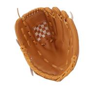 Generic Guanto da Baseball, Guanto da Softball, Ergonomico Preciso con Presa Migliorata, Ideale per Uomini e Donne, Giochi di Allenamento Giovanile, Pelle PU Confortevole e Durevole (BROWN)