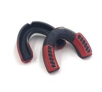 Generic Guardia della Bocca Sportiva, Guardia della Bocca di Assorbimento d'urto per il Calcio (nero rosso)