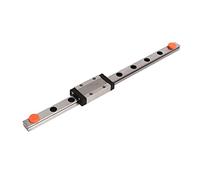 Generic Guida Lineare Guida Scorrevole MGN9H Ad Alta Precisione per Stampante 3D CNC, Lineare in Acciaio per Cuscinetti per Porte Scorrevoli, Lunghezza 200 Mm