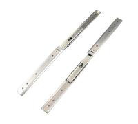 Generic Guida per Cassetto da 200 Mm, Estensione Totale, in Acciaio, con Cuscinetto a Sfera a 3 Pieghe, per Dispositivi Elettronici e Macchine da Gioco, 2 pezzi.