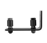 Generic Hardware Guida per Porta del Fienile Regolabile in Acciaio Al Carbonio, Guida a Pavimento a Doppia Ruota Durevole per Scorrimento Regolare, 120 Mm X 65 Mm, Adatta per Uso Domestico