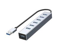 Generic Hub USB 3.0, interfaccia 5-7, prolunga USB 3.0, leggero e portatile, ad alta velocità e stabile, prolunga USB per PC, USB3.0/7