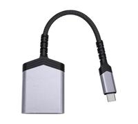 Generic Hub USB per Mini Lettore di Schede con Lega di Alluminio e Nylon Intrecciato per L'accesso Ai Dati Portatile per gli Utenti Quotidiani