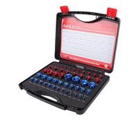 Generic Identificatore della Filettatura di Dadi e Bulloni, Set di Verifica della Filettatura in Alluminio per Controlli Rapidi delle Dimensioni in Spazi Ristretti, 27 Imperiali, 23