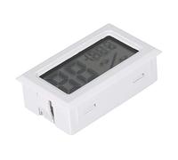Generic Igrometro Digitale LCD Termometro per Interni Monitor di umidità per Casa e Ufficio con Letture Precise (WHITE)