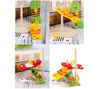 Generic Il Giocattolo da Gioco a Colonna Digitale da Pesca Montessori in Legno Ecologico Migliora L'apprendimento dei Bambini, Perfetto per Far Fare Amicizia e Giocare, 1 Set (COLORFUL)