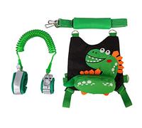 Generic Imbracatura di Sicurezza per Bambini, Cinturino da Polso Regolabile, Gilet Traspirante con Corda Estensibile da 4,3 Piedi, Imbracatura Guinzaglio da Passeggio per Bambini Che (BLACK)