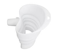 Generic Imbuto per Farina Pieghevole in Silicone Bianco a Bocca Larga per Robot Cucina, Nessuna Fuoriuscita, Facile Cottura Senza Disordine