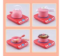 Generic Impostazione dei Giocattoli per Stufa a Induzione -Set Kitchen Education Toys per le Caratteristiche di Apprendimento Precoce, Materiale Plastico Sicuro per (#2)