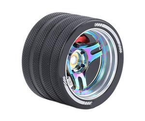 Generic Impugnatura del Volante in Lega di Alluminio RC Aspetto Autentico per L'esperienza di del Controller SANWA FUTABA (COLORFUL)