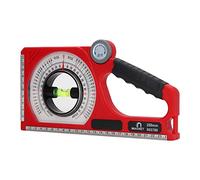 Generic Inclinometro Indicatore di Livello Goniometro Magnetico in ABS per la Misurazione della Pendenza Nell'edilizia Civile Interior Design 50°-90°-0°-90°-50° per Ingegneri e Decoratori