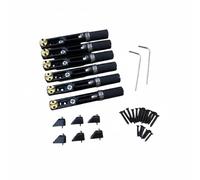 Generic Industrial Bridge Set Ponte per Chitarra Componenti Strumenti Sezione Singola Montaggio Stabile Adatto per Costruttori Progetto Upgrade Strumenti Musicali, Nero
