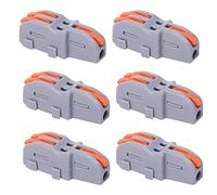 Generic Inline, Morsetti Blocchi di Leva Connettori a Forma di Cablaggio Pushtype 20pcs Blocco Terminale Rapido 1 in Connettore a Filo Out SPLF12A Materiali Ausiliari Elettrici SPLF12A (ORANGE)