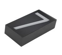 Generic Insegna Luminosa per Esterni 6 Luci a LED con Numeri Chiari, IP55 Resistente Alla Pioggia, Targa per Porta del Negozio, Porta della Stanza, Batteria Ni-MH AA, 7,1x3,9x1,6 Pollici (numero 7)