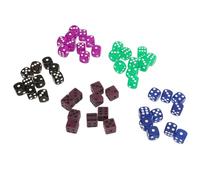 Generic Insieme di Dadi, Cubi a Dadini Resistenti Allo Sbiadimento in Plastica di 0,6 Pollici per i Giochi di Matematica