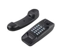 Generic Interno Telefonico Fisso a Risparmio Energetico con Funzioni Flash e Disattivazione Chiamata per Montaggio a Parete per Uso Aziendale e Domestico (BLACK)