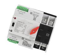 Generic Interruttore Automatico a Doppia Potenza, Interruttore di Trasferimento di Potenza AC 220 V Resistente Alla Temperatura 2P 2 Modalità Fiammata per la Fabbrica (63A)