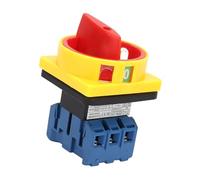 Generic Interruttore Automatico di Carico Premium 25A/32A Camma Rotante a 3 Poli a 2 Posizioni Interruttore di Accensione/spegnimento Prestazioni Stabili per Macchine Utensili e Macchinari (25A)